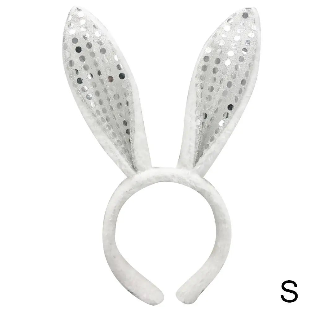 Cute Easter Bunny Ears Headband Women's Plush Lugs Hare Ears Hairband Girl Rabbit Ears Headwear Cosplay Costume Hair Accessories