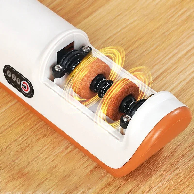 Electric Knife Sharpener Multifunctional Automatic Professional Small Knife Sharpener Kitchen Quick Sharpening Non-slip Tools