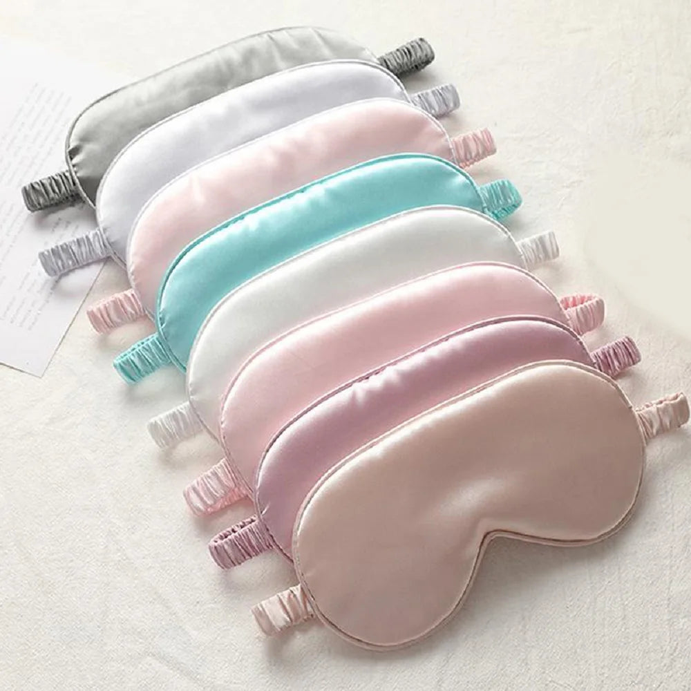 Augenklappe aus Seidenimitat, Schattierung, Schlafmaske, Augenklappe, Reise-Entspannungsabdeckung, Augenschutz, Gesundheit, Schlafschild, weiche Augenpflege-Tools