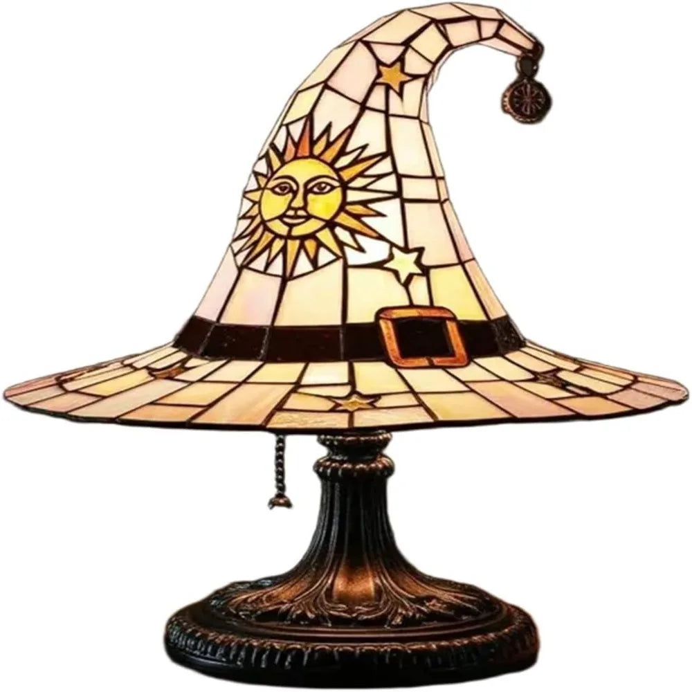 New Durable Stained Glass Cat Lamp Cats Stained Resin 3D Cute Tabletop Retro High Quality Pet Led Table Light Home Bedroom