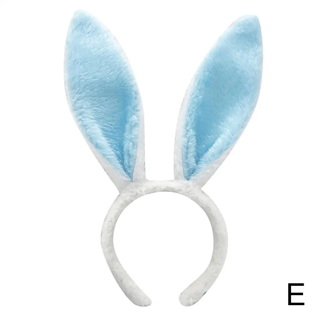 Cute Easter Bunny Ears Headband Women's Plush Lugs Hare Ears Hairband Girl Rabbit Ears Headwear Cosplay Costume Hair Accessories