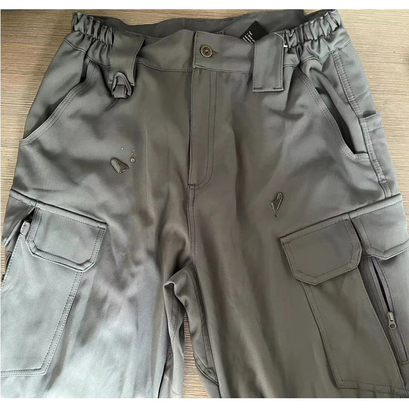Men's Spring Autumn City Cargo Elastic Pants Trekking Hiking Camping Climbing Running Sports Cycling Work Outdoor Trousers