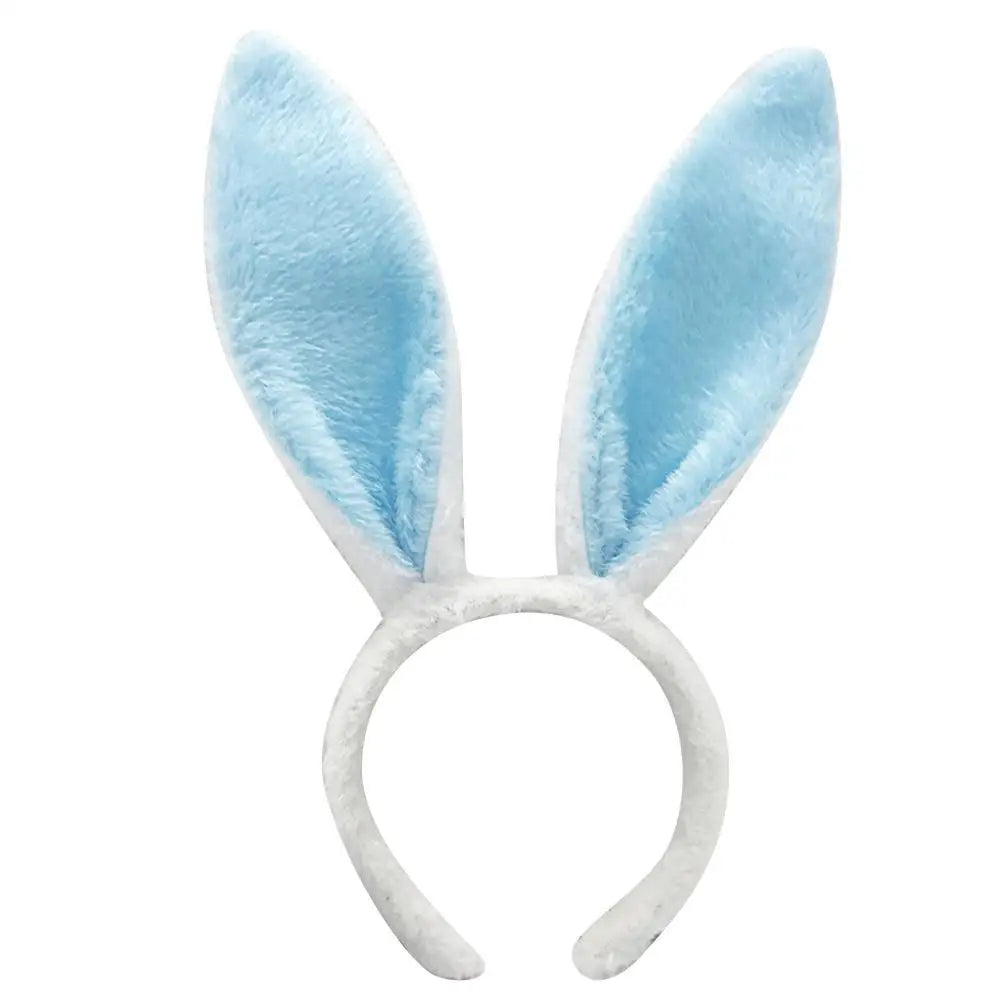 Cute Easter Bunny Ears Headband Women's Plush Lugs Hare Ears Hairband Girl Rabbit Ears Headwear Cosplay Costume Hair Accessories