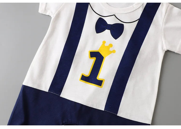 Baby Boys Thin Rompers Baby Girls Short Sleeve Bodysuit Newborn Infants Jumpsuit for Summer New Korean Style Costume