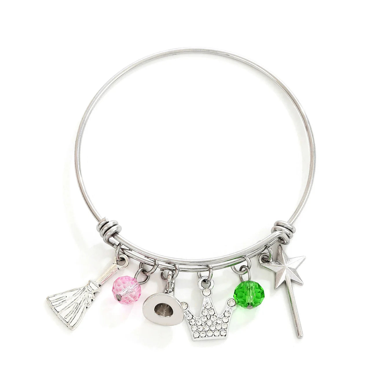 Wicked the musical Charm Necklace For Women Men Magic Wand Witch Hat Pendant Matching Couples Valentine's Day Gifts Jewelry