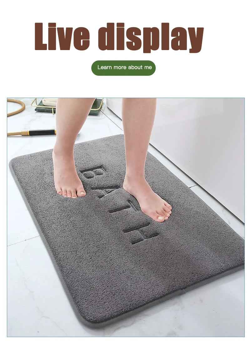 Antislipmat Kunsmatige Kasjmier Geheueskuimmat Koraalvlies Superabsorberende Vloermat Kombuis Sitkamer Badkamer