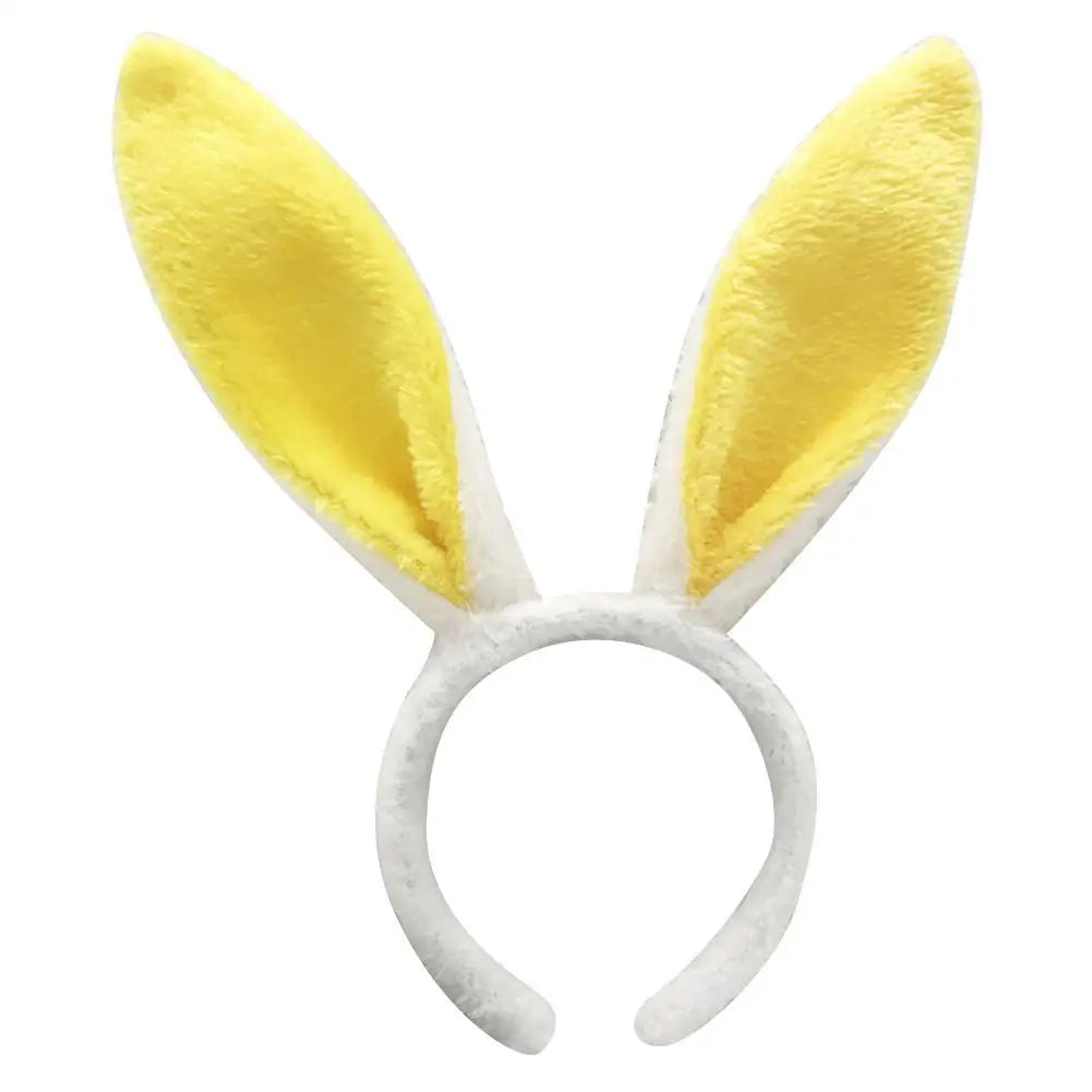 Cute Easter Bunny Ears Headband Women's Plush Lugs Hare Ears Hairband Girl Rabbit Ears Headwear Cosplay Costume Hair Accessories