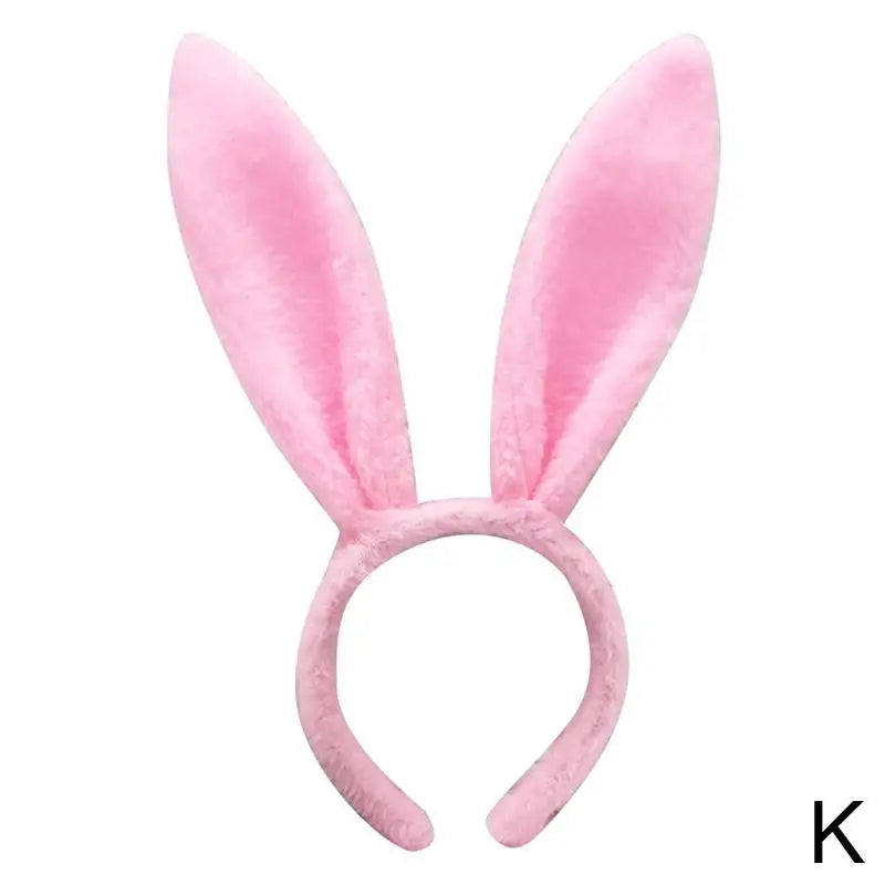 Cute Easter Bunny Ears Headband Women's Plush Lugs Hare Ears Hairband Girl Rabbit Ears Headwear Cosplay Costume Hair Accessories