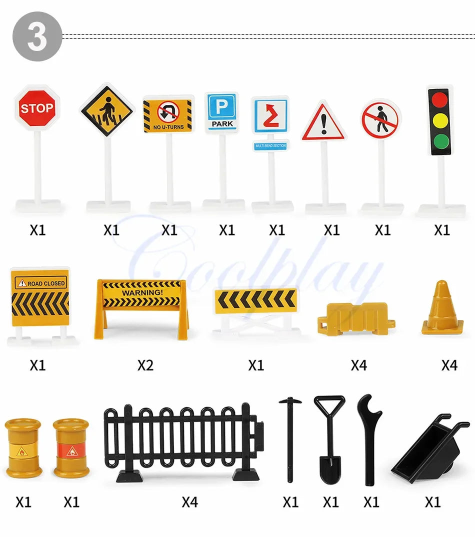 Large City Road Map DIY Scene Road Signs Car Parking Lot Game Children Playing Traffic Mat Climbing Carpets for Baby Toys Gifts