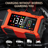 For Lead Acid / Lithium Iron Battery 14.6V/12V 6A 90W EU US Plug Car Battery Charger Pulse Repair 110V/240V Input