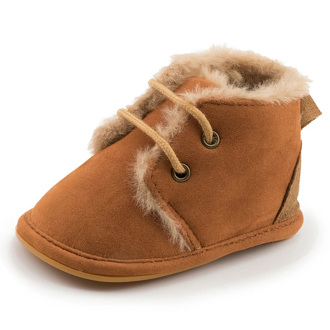 KIDSUN Winter Baby Snow Booties Warm Infant Boy Girl Toddler Shoes Rubber Sole Anti-slip Soft Newborn First Walkers Crib Shoes