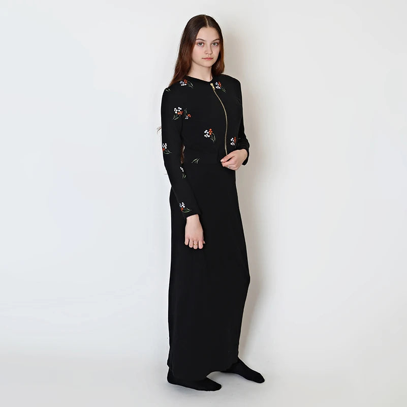 XS-XXXL Women's Cardiga Outfit Casual Bodycon Ribbed Tank Maxi Dress Slim Fit Long Dresses Zip Elegant Sweatshirt Dress Sets New