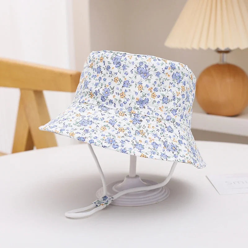 New Panama Summer Baby Sun Hat for Girls and Boys Beach Sun Cap Outdoor Children Bucket Hat Cartoon Autumn Kids Fisherman's Cap