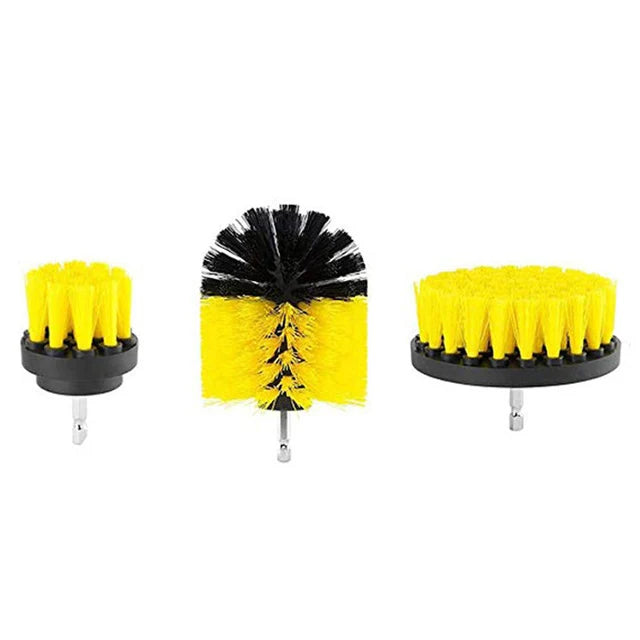 UNTIOR Electric Drill Brush Attachment Set Power Scrubber Brush Car Polisher Kitchen Bathroom Cleaning Kit Toilet Cleaning Tools
