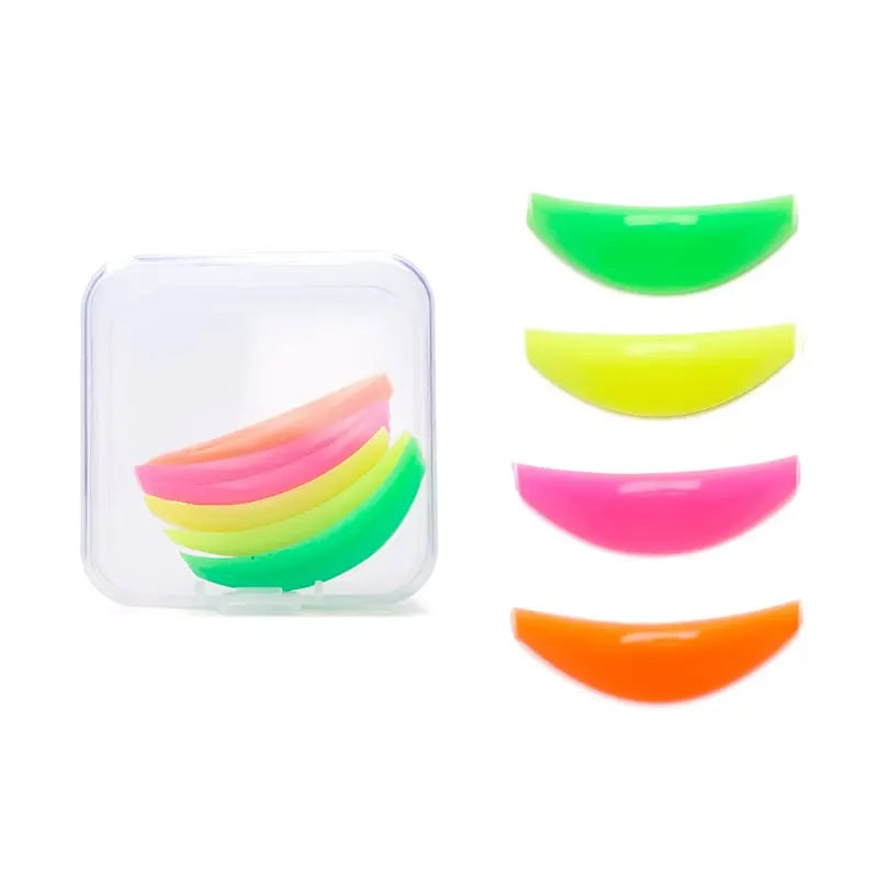 4 Pairs Silicone Eyelash Perm Pad Lifting Lashes Rods Shield Recycling 3D Eyelash Curler Accessories Applicator Makeup Tools