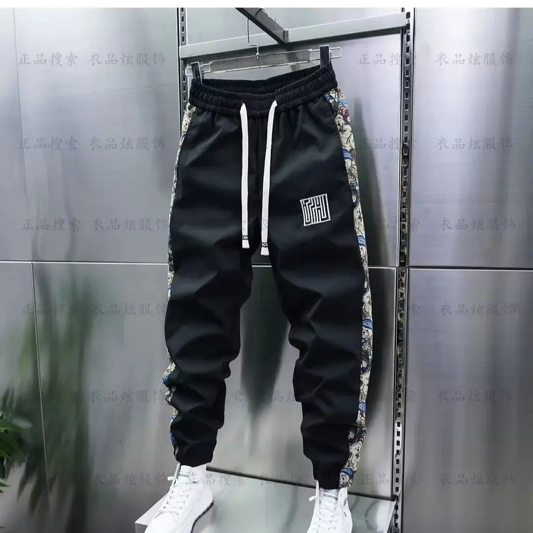 Man Jogger Sweatpants Tight Harem Pants Luxury Brand Hip Hop Streetwear Trousers 2024 Korean fashion Men's Clothing y2k pants