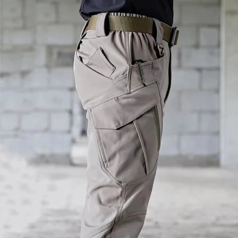 Men's Spring Autumn City Cargo Elastic Pants Trekking Hiking Camping Climbing Running Sports Cycling Work Outdoor Trousers