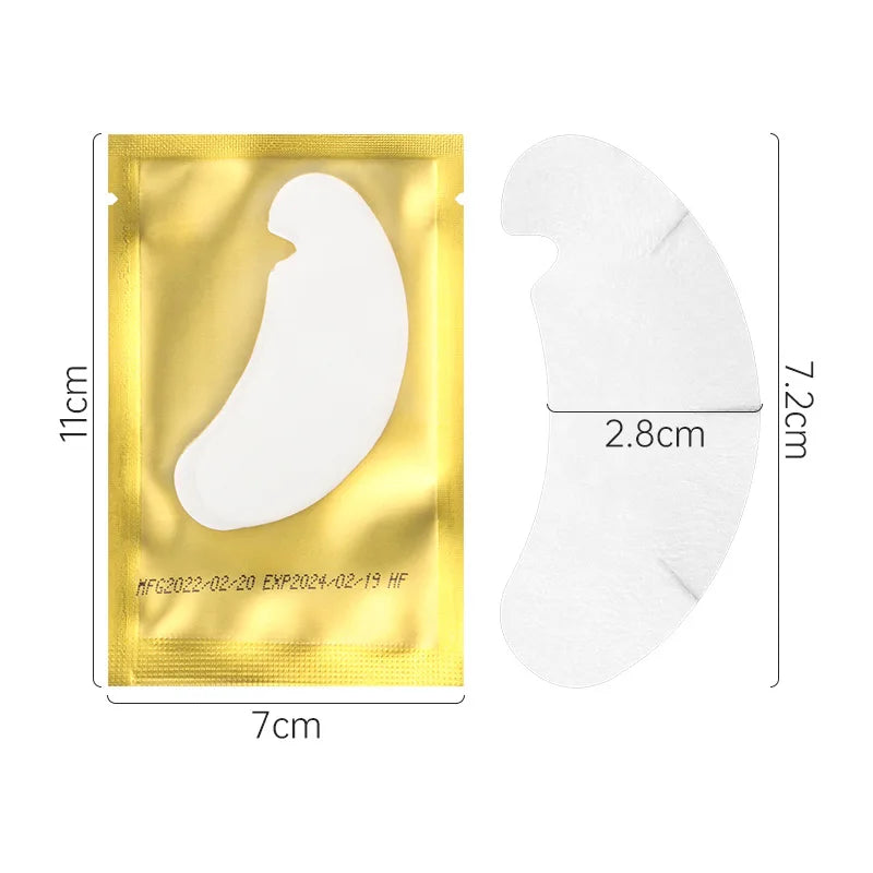 50 Pairs Eyelash Extension Hydrogel Patches For Grafting Eyelashes U Shaped Gel Eye Pads Lashes Extension Supplies Makeup Tools
