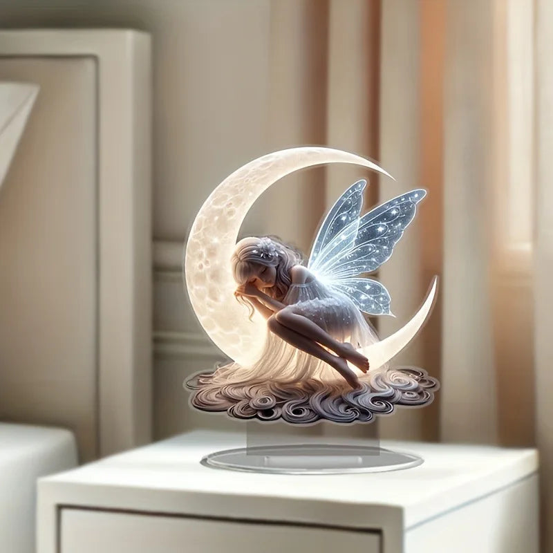 1 piece of charming crescent fairy decoration ornaments - kitchen decoration and office decoration. The Perfect Gift