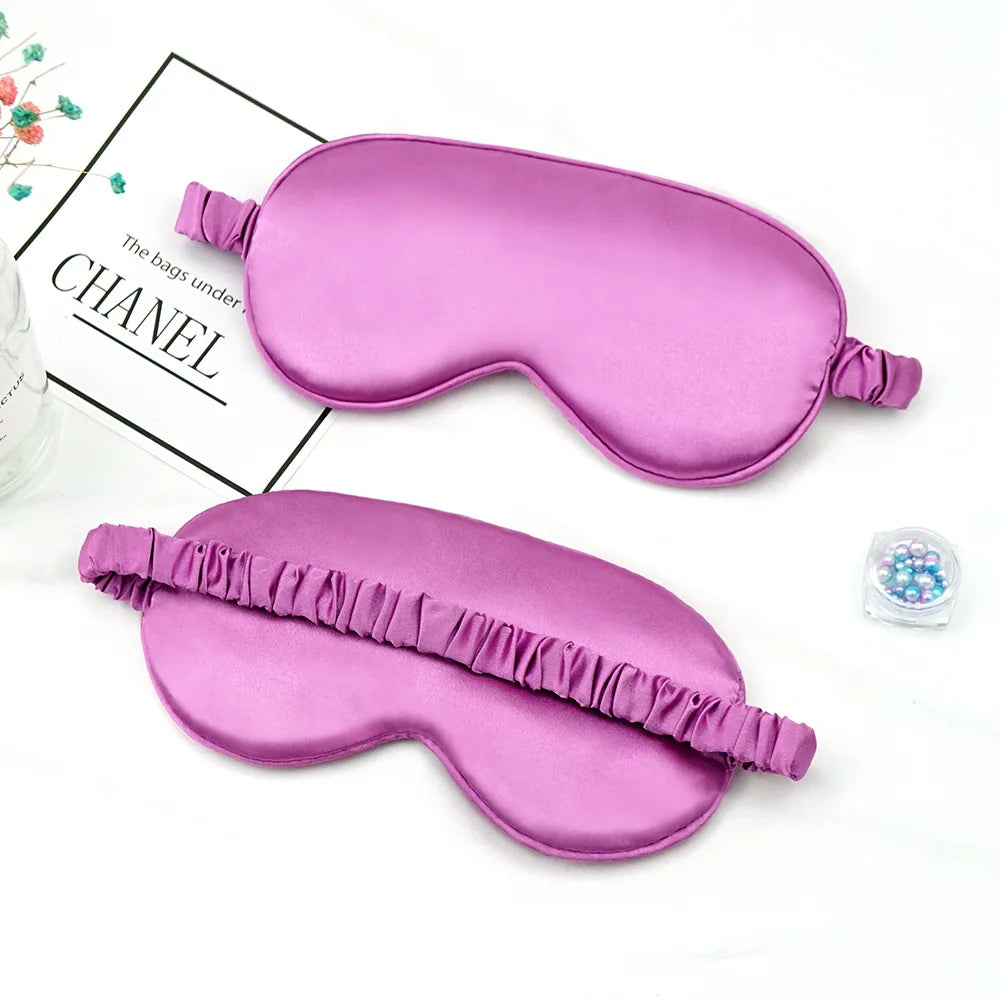Augenklappe aus Seidenimitat, Schattierung, Schlafmaske, Augenklappe, Reise-Entspannungsabdeckung, Augenschutz, Gesundheit, Schlafschild, weiche Augenpflege-Tools