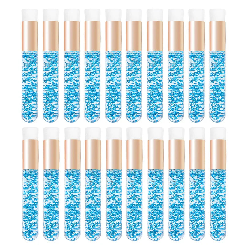 20 Pcs Crystal Eyelash Cleaning Brush Lashes Shampoo Brush Eyelash Extension Peel Off Blackhead Remover Makeup Tools Supplies