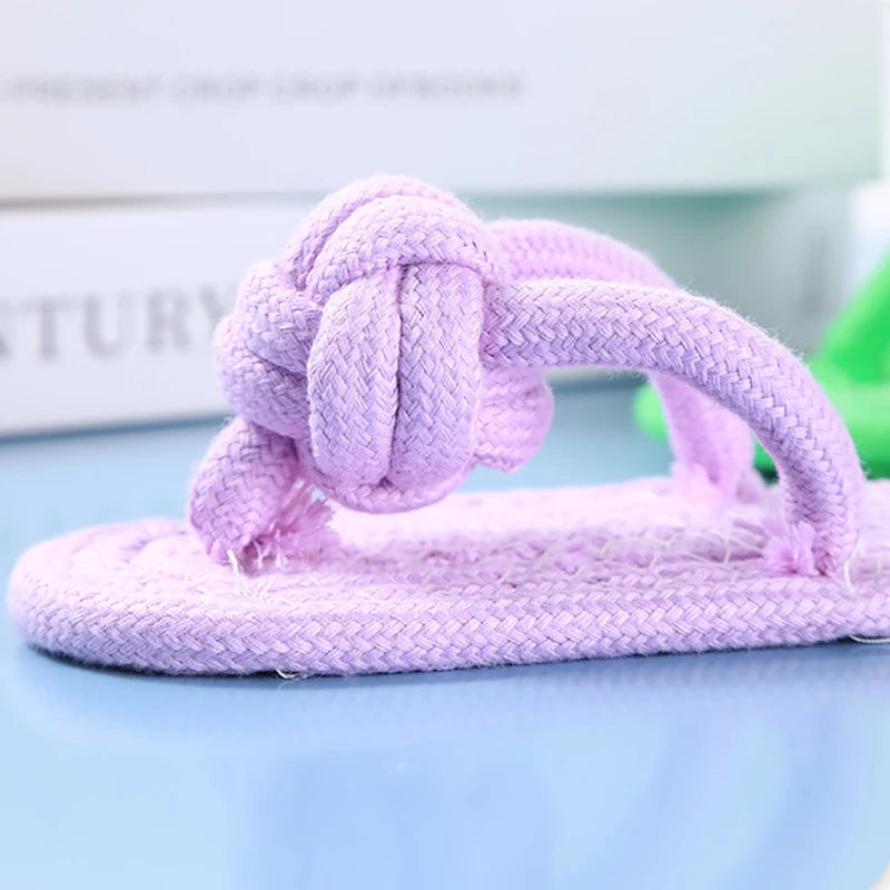 Dog Chewing Toy Cotton Slipper Rope Toy for Small Large Dogs Pet Teeth Training Molar Toys Interactive Dog Toy Dog Accessories