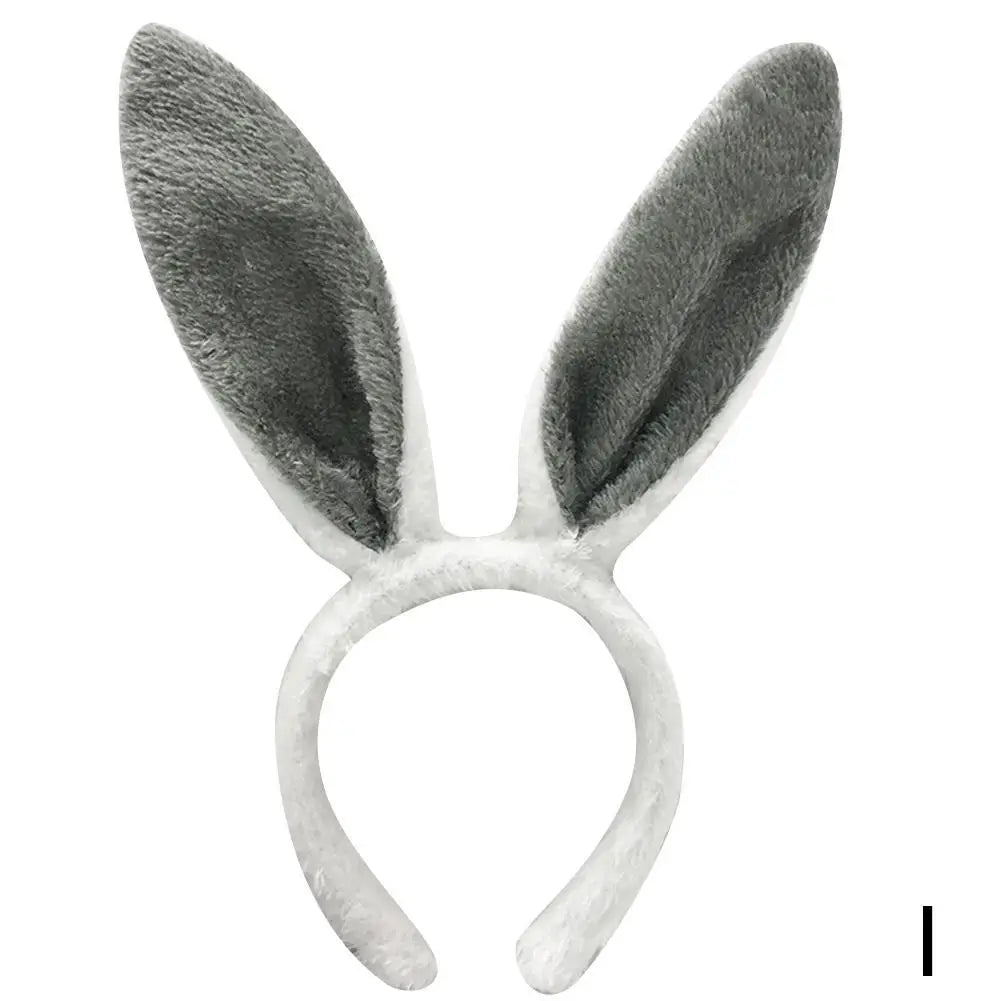 Cute Easter Bunny Ears Headband Women's Plush Lugs Hare Ears Hairband Girl Rabbit Ears Headwear Cosplay Costume Hair Accessories