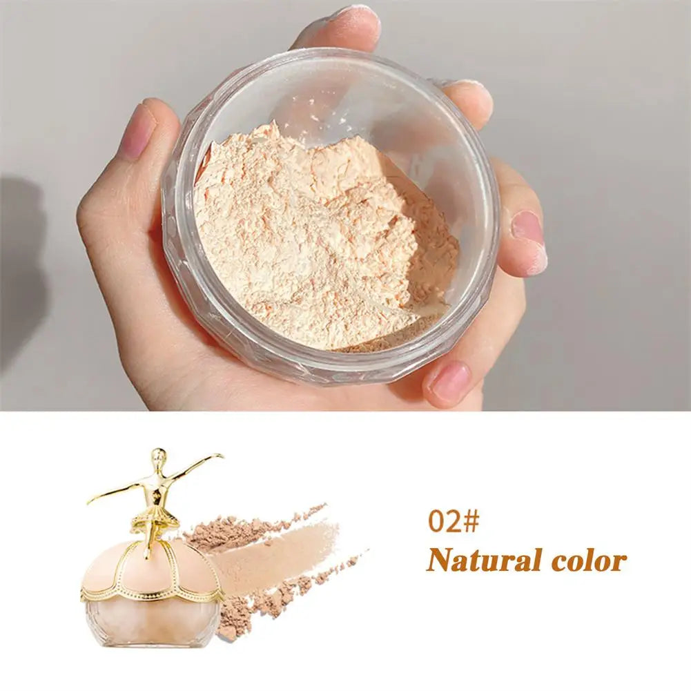 Creative Loose Powder Ballerina Makeup Loose Powder Long-lasting Waterproof Natural Whitening Makeup Matte Invisible Pore
