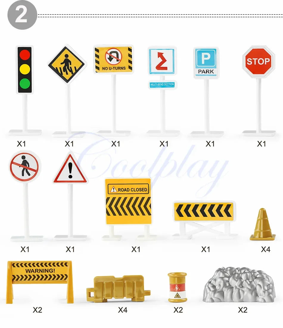Large City Road Map DIY Scene Road Signs Car Parking Lot Game Children Playing Traffic Mat Climbing Carpets for Baby Toys Gifts