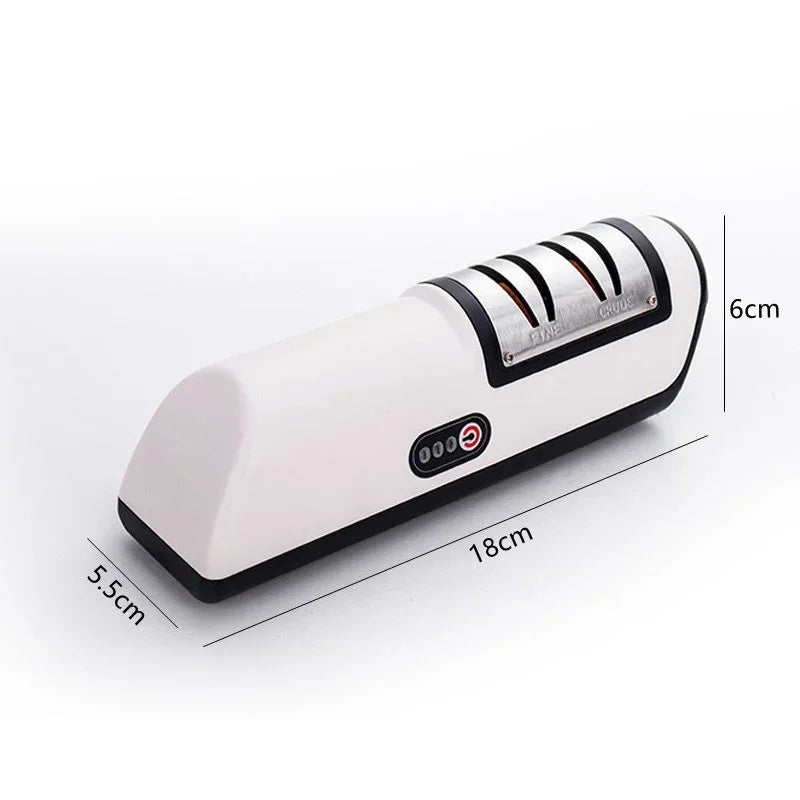 Electric Knife Sharpener Multifunctional Automatic Professional Small Knife Sharpener Kitchen Quick Sharpening Non-slip Tools