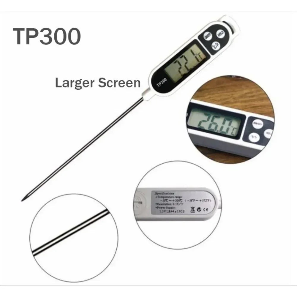 Food Thermometer Kitchen Water Oil Thermometer for Meat Cooking Food Probe BBQ Electronic Oven Kitchen Tools