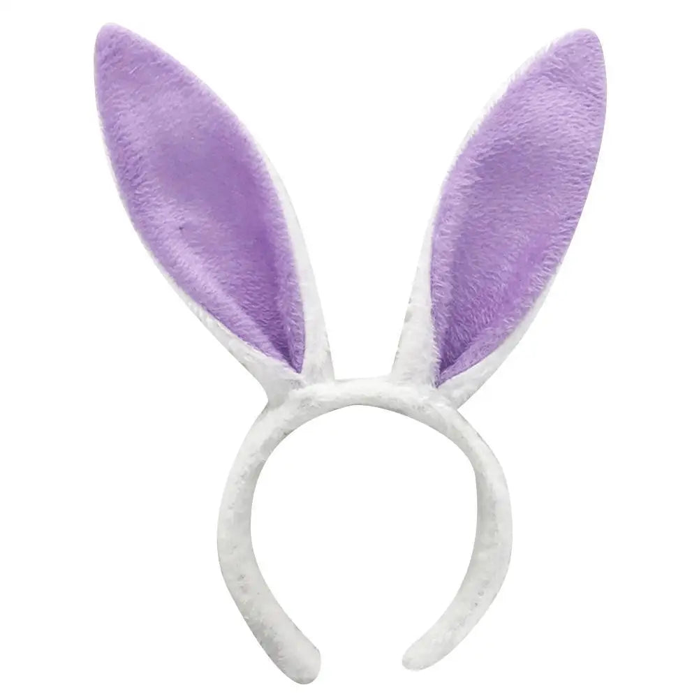 Cute Easter Bunny Ears Headband Women's Plush Lugs Hare Ears Hairband Girl Rabbit Ears Headwear Cosplay Costume Hair Accessories