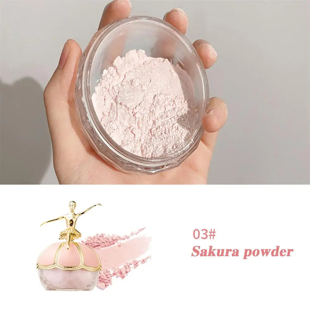 Creative Loose Powder Ballerina Makeup Loose Powder Long-lasting Waterproof Natural Whitening Makeup Matte Invisible Pore