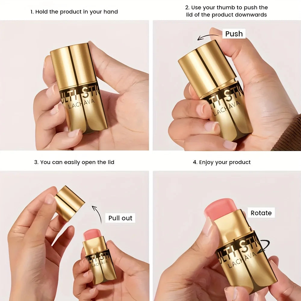Blush Stick, Natural Nude Makeup Brightening And Embellishing Three-Dimensional Makeup, Facial Multi-Functional, Lips, Blush