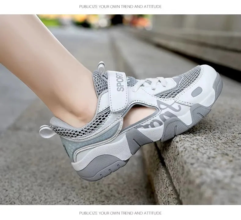 Kids Summer Shoes Kids Sandals Breathable Boys Sandals Soft Children's Shoes Outdoor Protecting Toes Beach Sandal Water Shoes