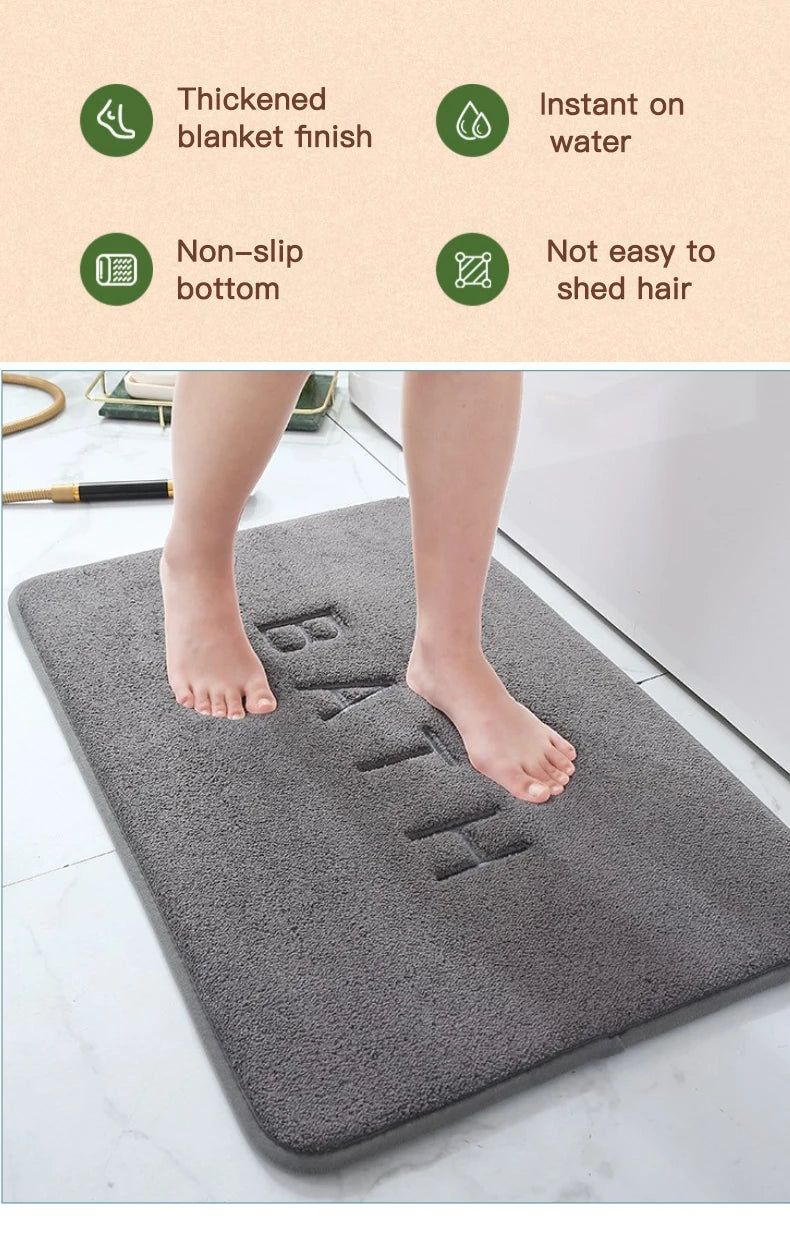 Antislipmat Kunsmatige Kasjmier Geheueskuimmat Koraalvlies Superabsorberende Vloermat Kombuis Sitkamer Badkamer