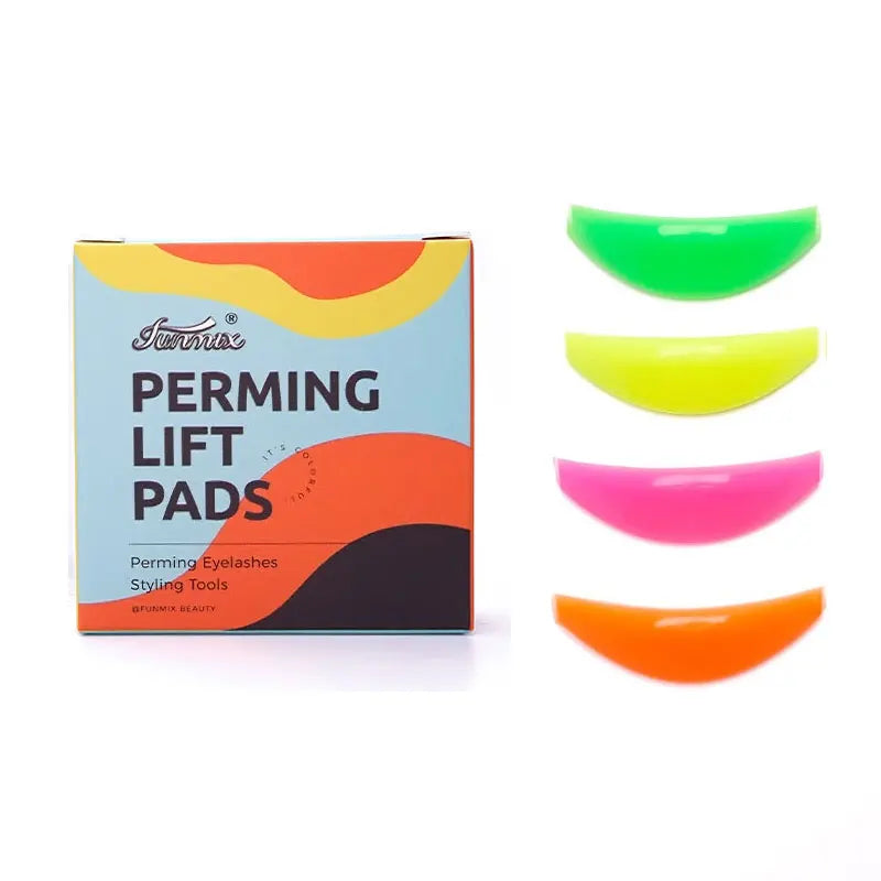 4 Pairs Silicone Eyelash Perm Pad Lifting Lashes Rods Shield Recycling 3D Eyelash Curler Accessories Applicator Makeup Tools