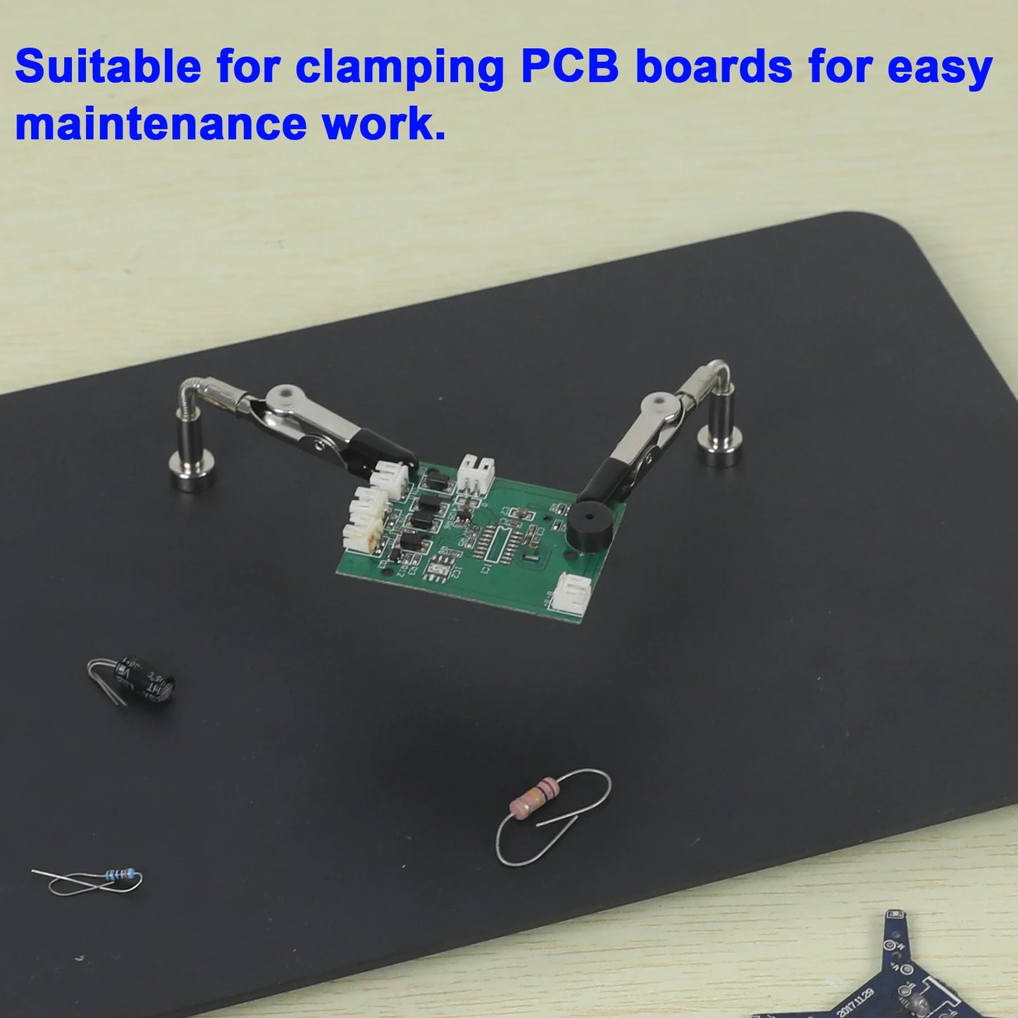 NEWACALOX Mini Magnetic Soldering Third Helplping Hand Flexible Arm PCB Circuit Board Hoder Electronic Repairing WeldingTool