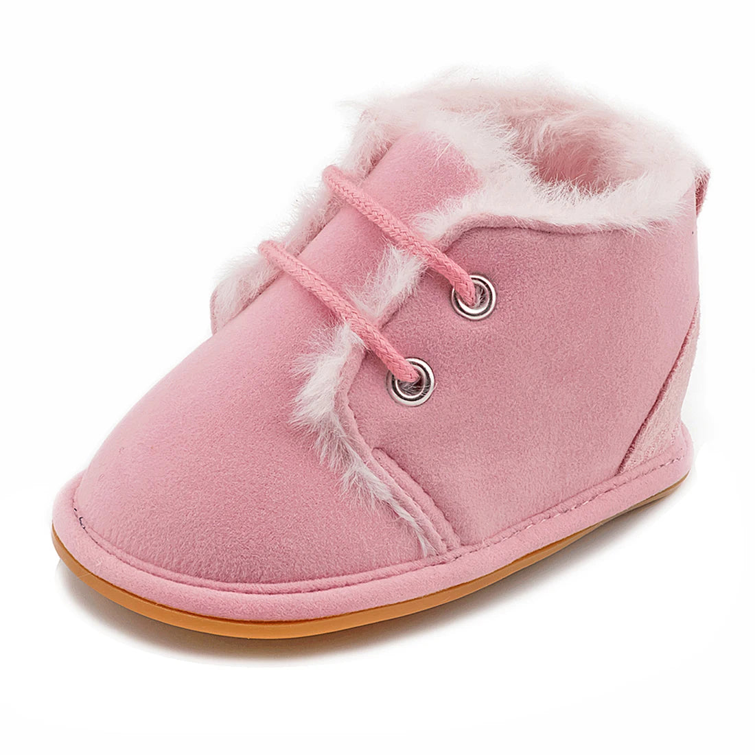 KIDSUN Winter Baby Snow Booties Warm Infant Boy Girl Toddler Shoes Rubber Sole Anti-slip Soft Newborn First Walkers Crib Shoes