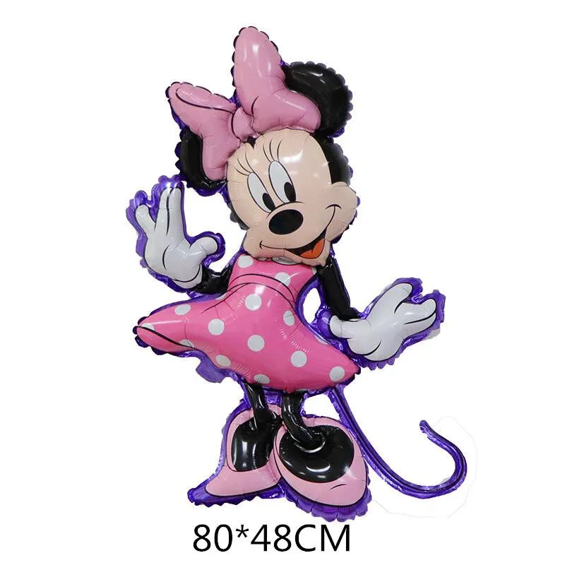 Minnie Mouse Birthday Party Decorate Girls Disposable Tableware Balloon Cups Plates Tablecloth Balloon Baby Shower Party Supply