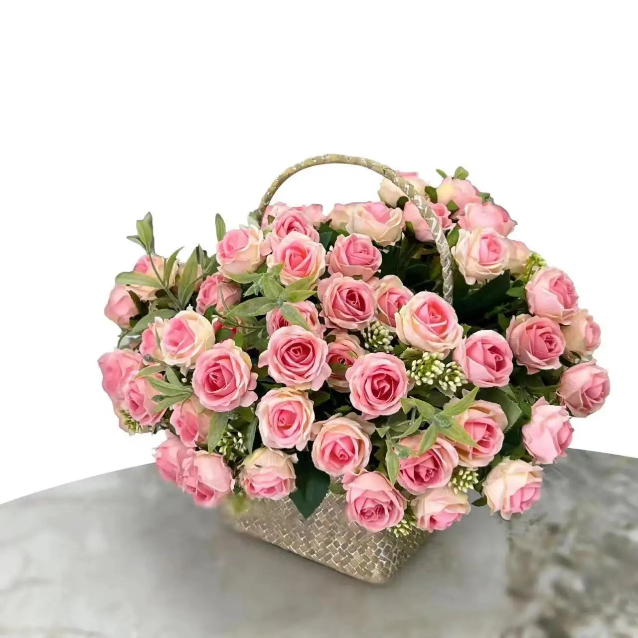 10 Heads Rose Bouquet Artificial Flowers Western Rose Wedding Decoration 6 Colors Peonies Fake Flowers Artificial Flowers