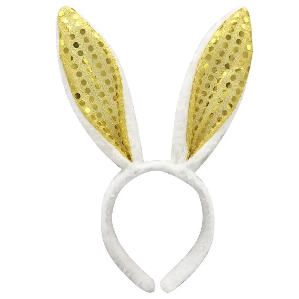 Cute Easter Bunny Ears Headband Women's Plush Lugs Hare Ears Hairband Girl Rabbit Ears Headwear Cosplay Costume Hair Accessories