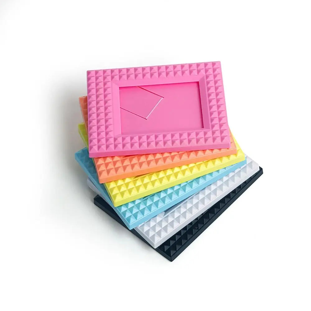 Desktop Decor Instant Camera Photo Frame Stamp Vertical Card Display Stand Scrapbook Rivet for Polaroid/Fujifilm Instax