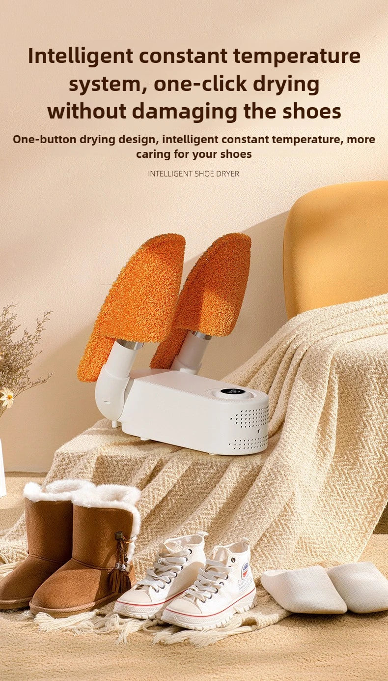 Electric Shoes Dryer Portable Foldable Smart Heater Deodorizer Dehumidifier Shoe Drying Machine Foot Warmer Appliances 220v