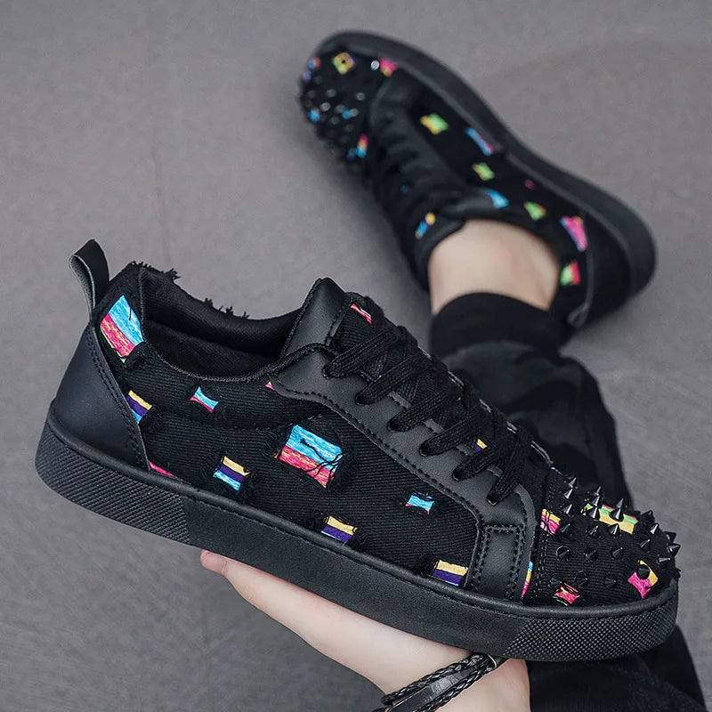 High Quality Mens Sneakers Non-slip Men Casual Shoes Fashion Outdoor Walking Shoe Designer Platform Shoes Lace-up Mens Shoes