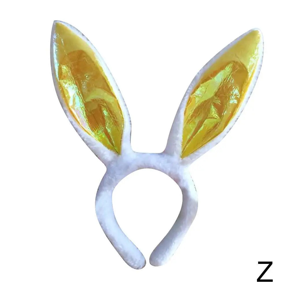 Cute Easter Bunny Ears Headband Women's Plush Lugs Hare Ears Hairband Girl Rabbit Ears Headwear Cosplay Costume Hair Accessories