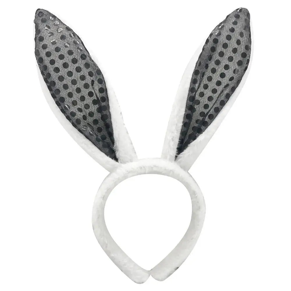 Cute Easter Bunny Ears Headband Women's Plush Lugs Hare Ears Hairband Girl Rabbit Ears Headwear Cosplay Costume Hair Accessories