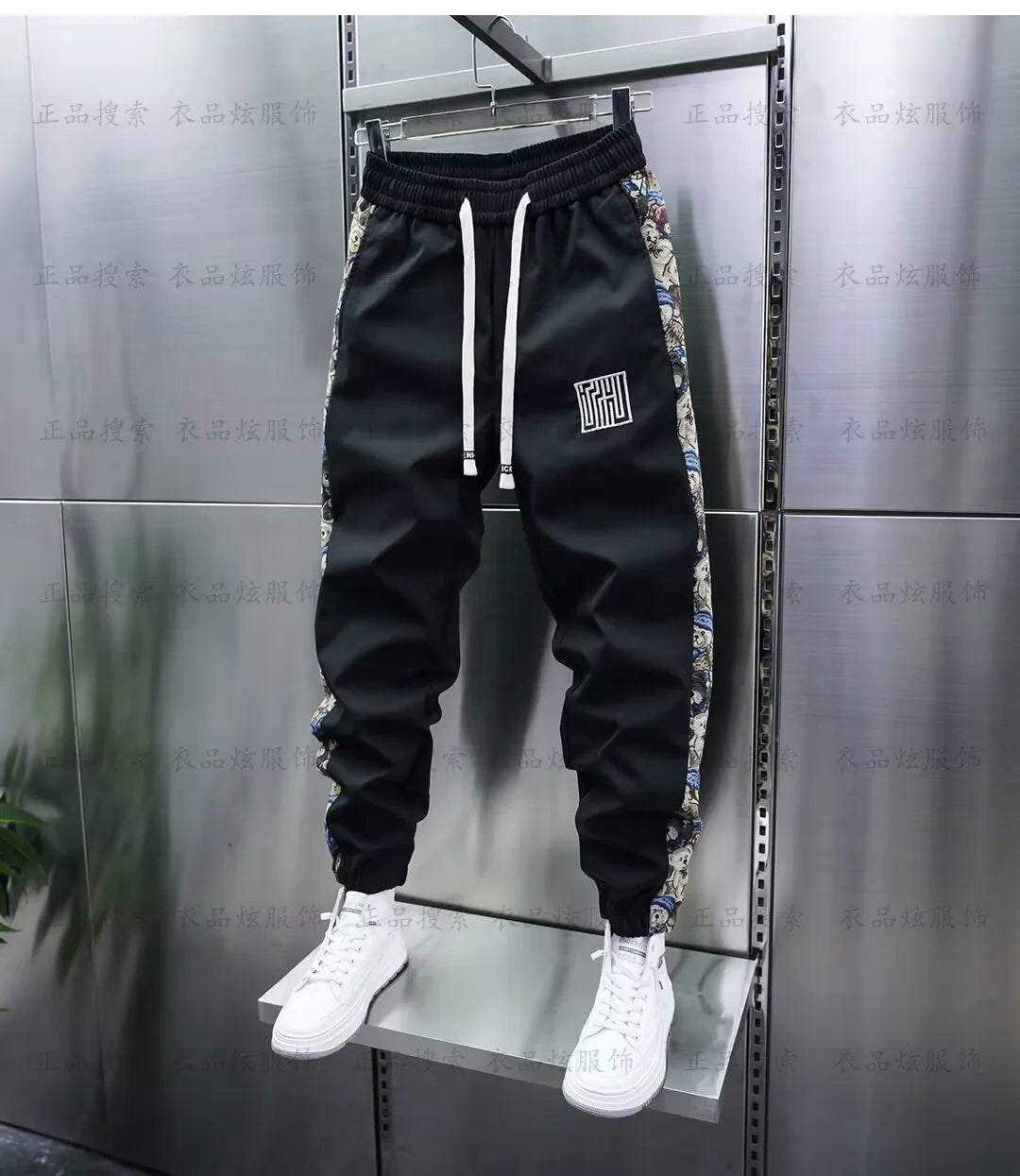 Man Jogger Sweatpants Tight Harem Pants Luxury Brand Hip Hop Streetwear Trousers 2024 Korean fashion Men's Clothing y2k pants