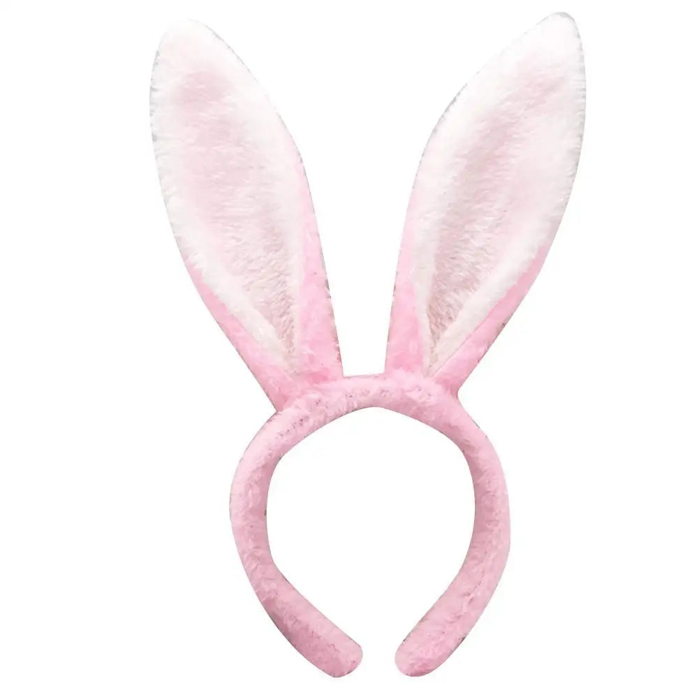 Cute Easter Bunny Ears Headband Women's Plush Lugs Hare Ears Hairband Girl Rabbit Ears Headwear Cosplay Costume Hair Accessories