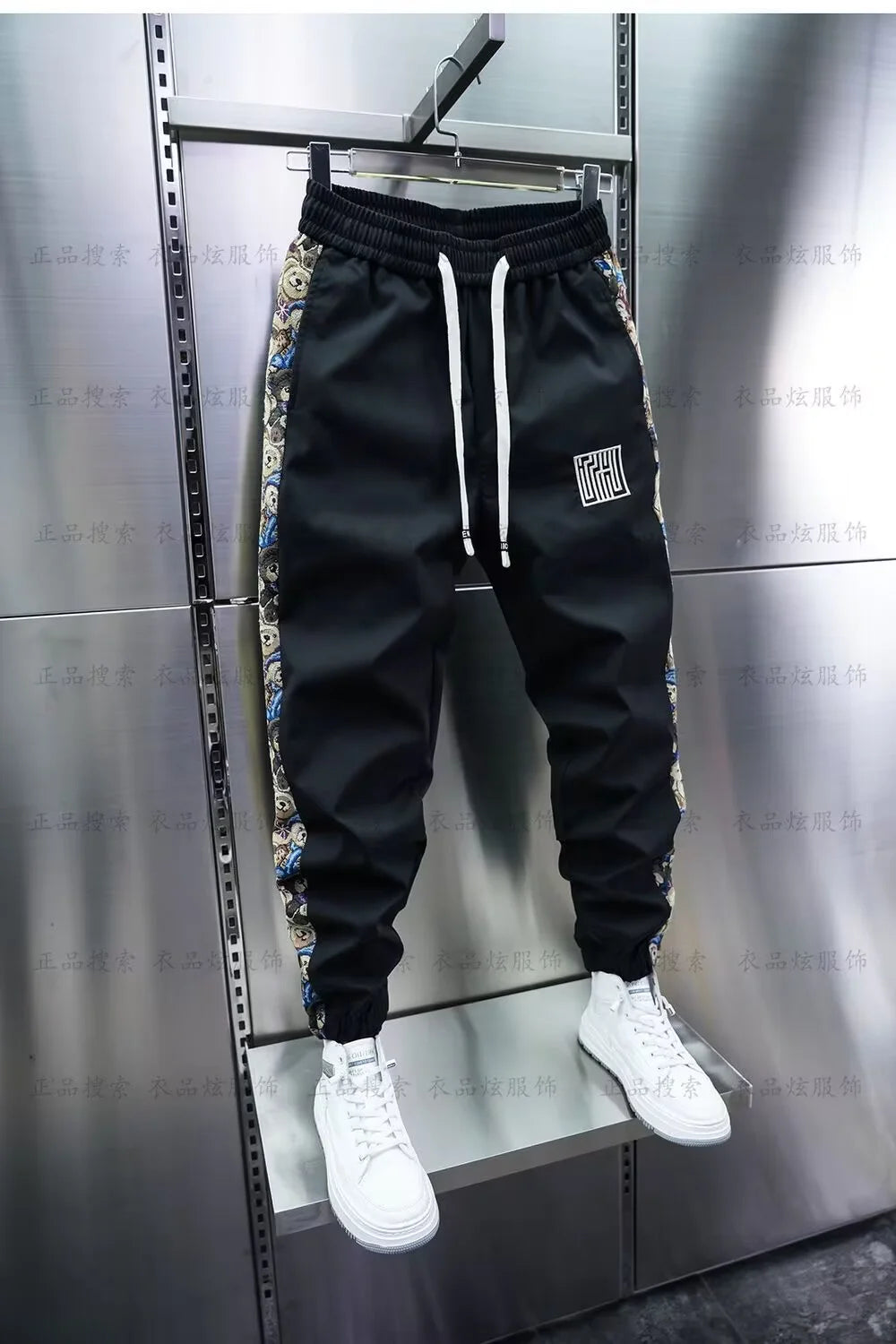 Man Jogger Sweatpants Tight Harem Pants Luxury Brand Hip Hop Streetwear Trousers 2024 Korean fashion Men's Clothing y2k pants